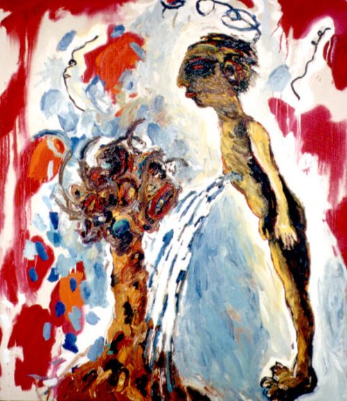 "Yogology - Gardner" 2002. oil on Canvas. 56"X 48"