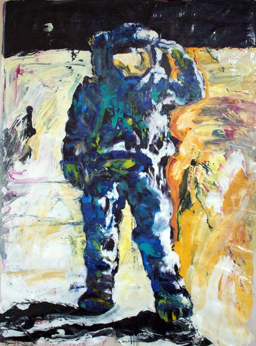 "Salute #2" 2009, Oil / Canvas. 68"X 60"